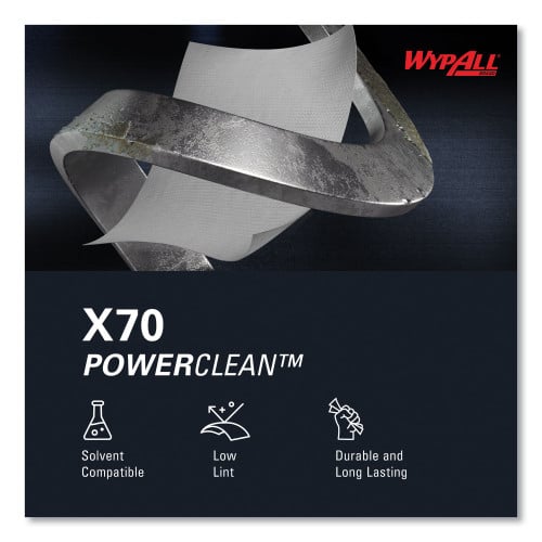 WypAll X70 Cloths, POP-UP Box, 9.13 x 16.8, White, 100/Box, 10 Boxes/Carton (41455)