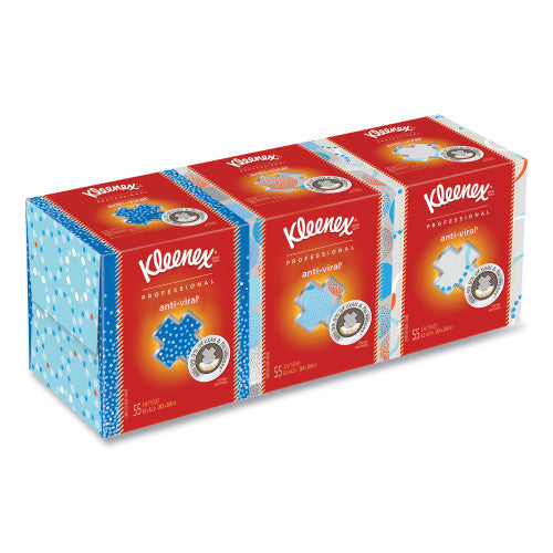 Kleenex® Boutique Anti-Viral Facial Tissue, 3-Ply, 60 Sheet Box, 12 Box Carton (21286CT)