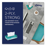 Kleenex White Facial Tissue for Business, 2-Ply, White, Pop-Up Box, 100 Sheets/Box (21400BX)