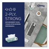 Kleenex Naturals Facial Tissue for Business, Flat Box, 2-Ply, White, 125 Sheets/Box, 48 Boxes/Carton (21601)