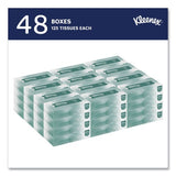 Kleenex Naturals Facial Tissue for Business, Flat Box, 2-Ply, White, 125 Sheets/Box, 48 Boxes/Carton (21601)