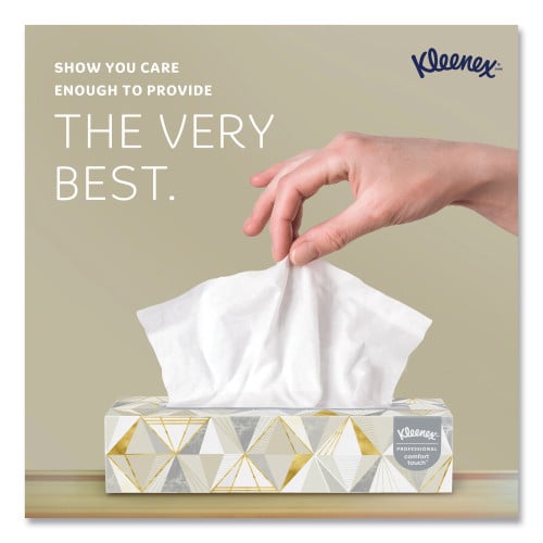 Kleenex White Facial Tissue for Business, 2-Ply, White, Pop-Up Box, 125 Sheets/Box, 48 Boxes/Carton (21606CT)