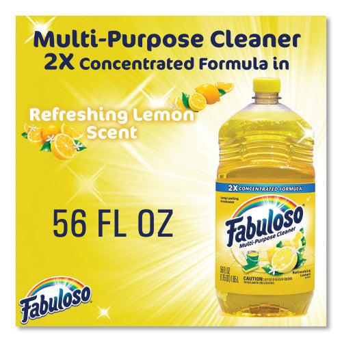 Fabuloso® Multi-Use Cleaner, Lemon Scent, 56 oz, 6 Bottles (MX06157CT)
