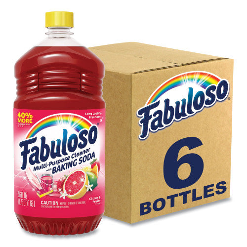 Fabuloso® Multi-Use Cleaner, Citrus Scent, 56 oz., 6 Bottles (153091)