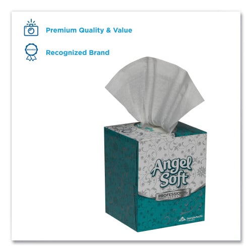 Georgia Pacific Professional Premium Facial Tissue in Cube Box, 2-Ply, White, 96 Sheets/Box, 36 Boxes/Carton (46580CT)
