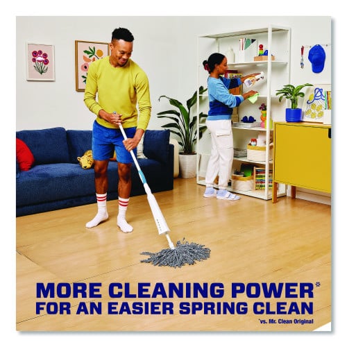 Mr. Clean Multipurpose Cleaning Solution with Febreze, Meadows and Rain, 64 oz Bottle, 4/Carton (10725)