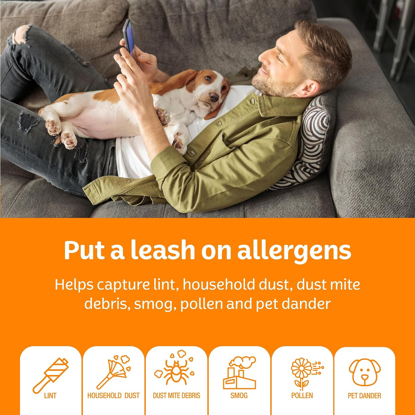 Kleenex Advanced Allergen Air Filter 16x25x1 Inches - 11 MERV RATING (4-Pack)