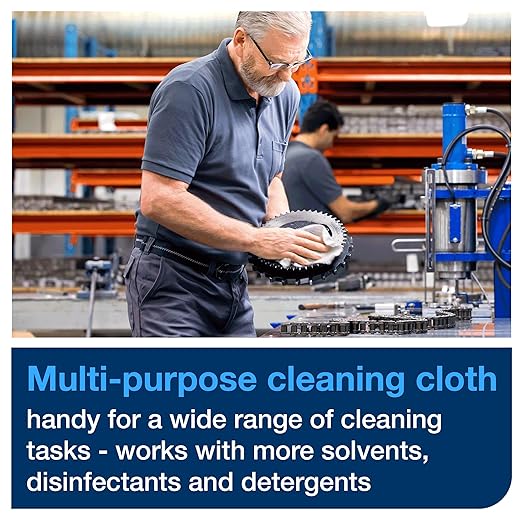 Tork Industrial Cleaning Cloth Gray W7, One-at-a-Time Dispensing, 1 x 210 Cloths, 520374