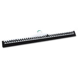 Unger Sanitary Brush with Squeegee, Black Polypropylene Bristles, 22" Brush (PB55A)