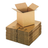 Universal Cubed Fixed-Depth Corrugated Shipping Boxes, Regular Slotted Container (RSC), Medium, 8" x 8" x 8", Brown Kraft, 25/Bundle (UNV888)