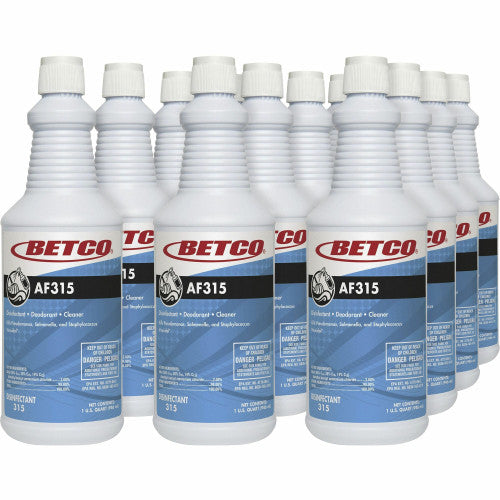Betco AF315 Disinfectant Cleaner, Citrus Floral Scent, 32 oz Bottle, 12/Carton (3151200)