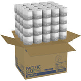 Georgia Pacific Professional Pacific Blue Basic Embossed Bathroom Tissue, Septic Safe, 1-Ply, White, 550/Roll, 80 Rolls/Carton (1988101)