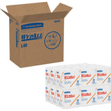 WypAll L40 Towels, 1/4 Fold, 12.5 x 12, White, 56/Box, 18 Packs/Carton (05701)