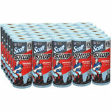 Scott Shop Towels, Standard Roll, 1-Ply, 9.4 x 11, Blue, 55/Roll, 30 Rolls/Carton (75130)