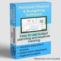 Finance & Budgeting Software on USB – Expense Tracking, Bank Import, Easy Setup