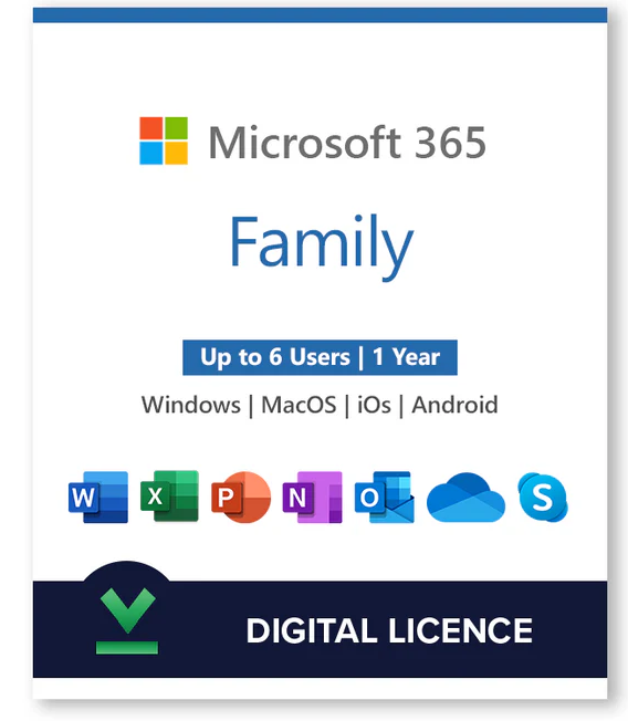 NEW Microsoft EP2-32327 365 Family - Subscription 30 Device 6 User