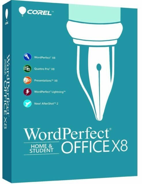 Corel WordPerfect Office Home & Student X8 (WPOX8HSEFMB) Software SEALED