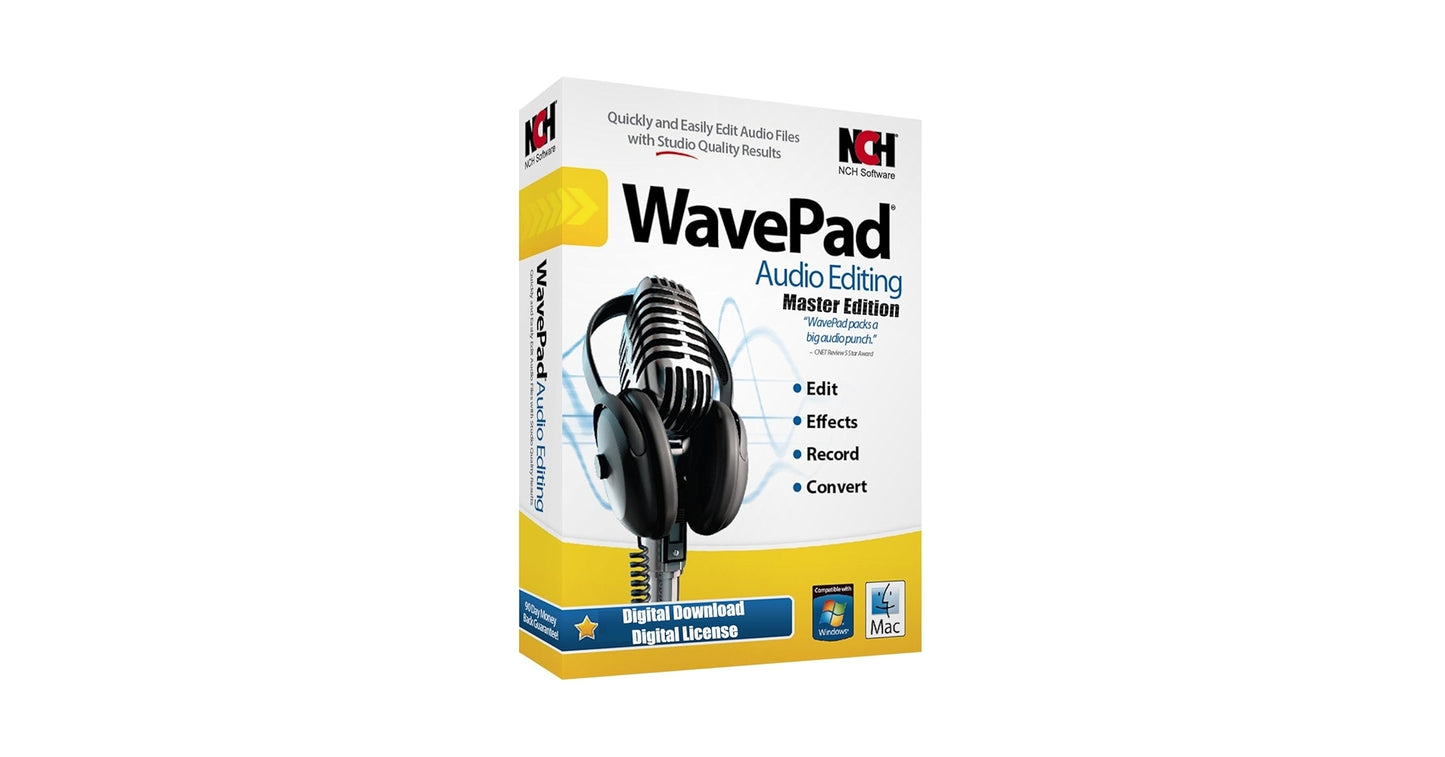 New WavePad Sound Editor PC Mac Editing Audio Music Recording Sealed