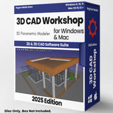 Professional CAD 2D 3D Parametric Graphic Modeling Software-DWG for Windows MAC