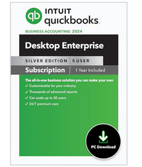 QuickBooks Desktop Enterprise 2024 for Windows 5-User Version US Only