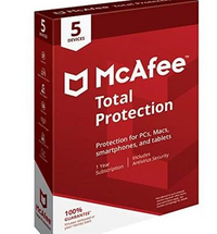 McAfee Total Protection 2026 5 Devices 1 Year Antivirus Security