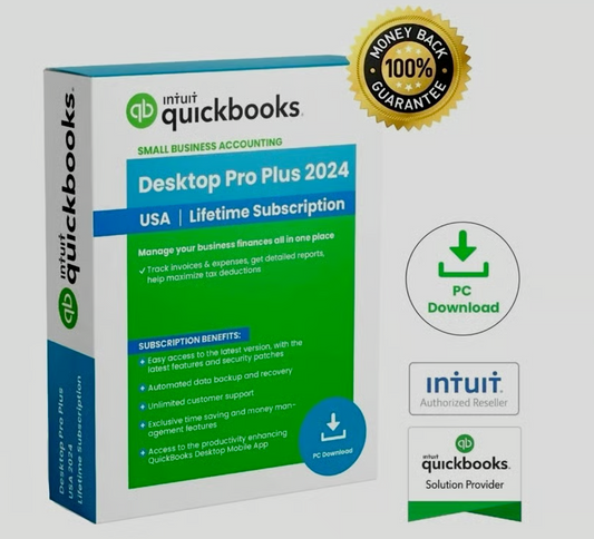 Quick Books Desktop Pro 2024 For Windows (Lifetime Version) USB
