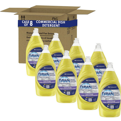 Dawn® Pro Manual Pot & Pan Dish Soap, Lemon Scent, 38 oz., 8 Bottles (45113)