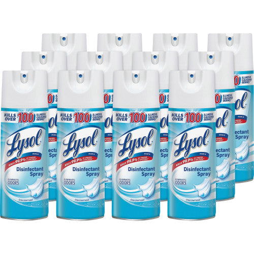 Lysol® Disinfectant Spray, Crisp Linen Scent, 12.5 oz. Aerosol Can (74186)