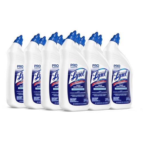 Lysol® Power Toilet Bowl Cleaner, Wintergreen, 32 oz., 12 Bottles (74278CT)