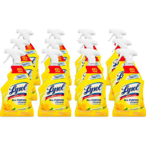 Lysol® All-Purpose Cleaner, Lemon Scent, 32 oz., 12 Spray Bottles (75352CT)