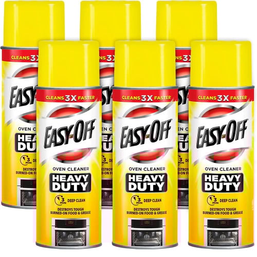 EASY-OFF Heavy Duty Oven Cleaner, Fresh Scent, Foam, 14.5 oz Aerosol Spray, 6/Carton (87980)