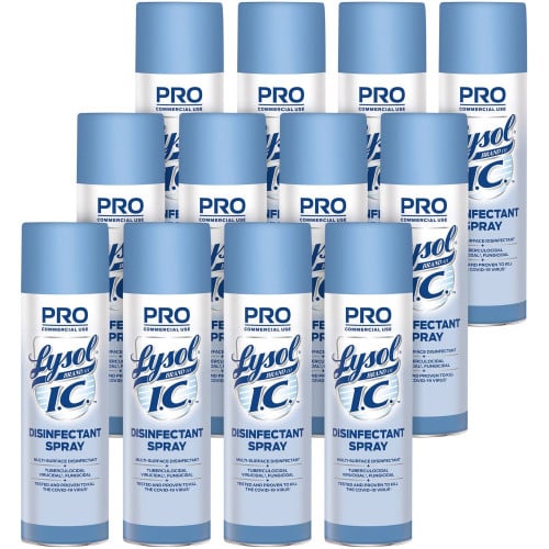 Lysol® Pro Hospital Grade Lysol® I.C. Disinfectant Spray, 12 Cans (95029CT)
