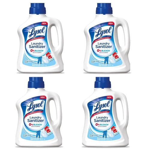Lysol® Laundry Sanitizer, Crisp Linen, 90 oz. Bottle, 4 Bottles (95872)