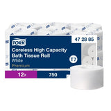 Tork® Coreless High Capacity Toilet Paper, 2-Ply, 750 Sheets, 12 Rolls (472885)