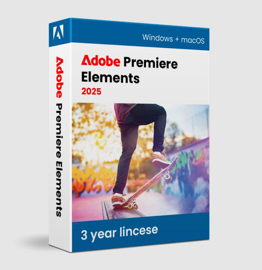 Adobe Photoshop Elements & Premiere Elements 2025 Windows + macOS  Adobe Photoshop Elements & Premiere Elements 2025 (3-Years) Windows + macOS