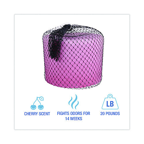 Boardwalk® 14-Week Super Block Deodorizer, 20lb, Pink, Cherry (BWKG20)